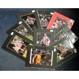 Sunderland Collection 10 signed 16x12 colour photos featuring players from 2008-9 season