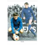 Football Bobby Tambling signed 16x12 colour enhanced montage photo of the Chelsea legend. Good