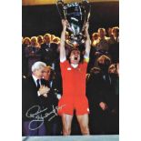 Football Phil Thompson 16x12 signed colour photo pictured lifting the European Cup while playing for