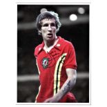 Football Joey Jones 16x12 signed colour photo pictured playing for Wales. Good Condition. All