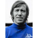 Football John Greig 16x12 signed colour enhanced photo pictured during his playing days with Rangers