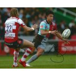 Rugby Marcus Smith signed 10x8 colour photo pictured in action for Harlequins. Marcus Sebastian
