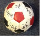 Queens Park Rangers signed football signed by 15 players from QPR past includes John Gregory, Gary