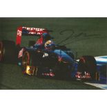 Motor Racing Jean-Eric Vergne 12x8 signed colour photo pictured driving for Toro Rosso in 2013. Good
