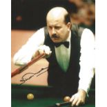 Snooker Willie Thorne 10x8 signed colour photo. William Joseph Willie Thorne born 4 March 1954 is