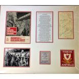 Football Liverpool F. C 23x20 mounted Bill Shankly commemorative signature piece includes black