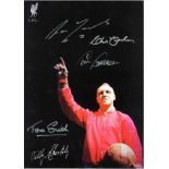 Football Liverpool Legends Bill Shankly 16x12 colour photo signed by Ron Yeats, John Lawler, Tommy