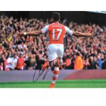 Football Alexis Sanchez 12x16 signed colour photo pictured celebrating during his time with