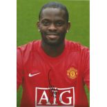 Football Louis Saha 12x8 signed colour photo pictured during his time with Manchester United. Good