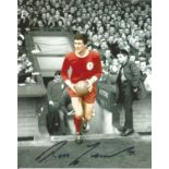 Football Ron Yeats Signed Liverpool 8x10 Photo. Good Condition. All autographs are genuine hand