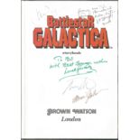 Battlestar Galactica Hard back storybook annual signed inside by cast members Dick Benedict, Jane