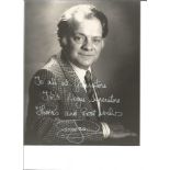David Jason signed 10 x 8 b/w portrait photo, dedicated to firm Gladstone. Good Condition. All