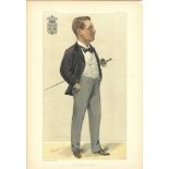 Prince Henry 30/9/1897. Subject Prince Henry of Orleans Vanity Fair Print. These prints were