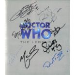 Doctor WHO The Legend 40 years of Time Travel Hardback book signed inside 8 cast members of the past