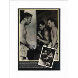 Boxing 15x11 mounted black and white magazine photo signed by the Greatest Muhammad Ali and his