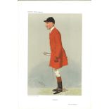 Cottesmore 5/12/1906. Subject Evan Hanbury Vanity Fair Print. These prints were issued by the Vanity