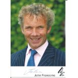 John Francombe Horse Racing Legend Signed Promo Photo. Good Condition. All autographs are genuine