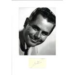 Glenn Ford signature piece mounted below b/w photo. Approx overall size 14x10. Good Condition. All