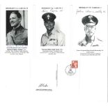 Signed Brooklet VC card collection. Includes 4 cards individually signed by Keith Payne, Richard