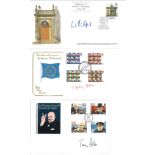 Political FDC signed collection. Includes 3 covers individually signed by Tony Benn, William Hague