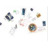 Space cover collection. 13 covers assorted missions with nice stamps and postmarks. Good