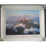 Lancaster Leonard Cheshire VC signed WW2 Robert Taylor print. 24 x 20 inches. This very early Robert