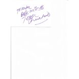 Tessa Churchard Trish Barnes Eastenders 6x4 signature piece on white card Actress. Good Condition.