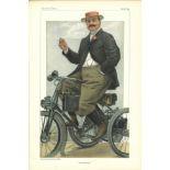 Automobile 12/10/1899. Subject De Dion Vanity Fair print. These prints were issued by the Vanity