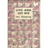 Ian Fleming hardback book Live and Let Die 1956 edition. 247 pages. Good Condition. All autographs