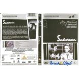 Norman Lloyd signed Saboteur DVD insert. DVD included. Good Condition. All autographs are genuine