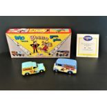 Corgi Beano and Dandy die cast model set contains Morris 1000 van, Morris J Van limited edition No