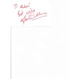 Jackie Clune Sue Williams Eastenders 6x4 signature piece on white card Actress. Good Condition.