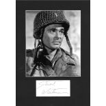 Stuart Whitman signature piece mounted below b/w photo. Approx overall size 15x11. Good Condition.