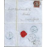 Postal History From Beverley to Macclesfield. Posted 5/7/1850. Good Condition. All autographs are