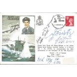 WW2 Boat signed Squadron Leader T. M Bulloch DSO, DFC flown cover signed by Admiral Karl Donitz,