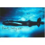 WW2 bomber veteran W/O Frank Tolley 625 Sqd signed 6x4 colour photo. Good Condition. All