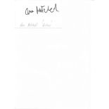 Ann Mitchell Cora Cross Eastenders 5x3 signature piece on white card Actress. Good Condition. All