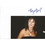 Jaqueline Leonard Lorraine Wicks Eastenders 6x3 signature piece on white card with 10x6 unsigned