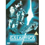 Battlestar Galactica box set Complete Series unsigned. Seven DVD discs include over 21 hours of