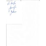 Jennifer James Geena Gregory Coronation Street 6x4 dedicated signature piece on white card