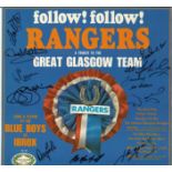 Rangers 1972 Football Autographed 12 Record 'Follow Follow' Issued In 1968, Superbly Signed To The