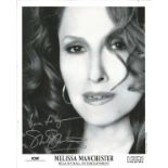 Melissa Manchester signed 10x8 black and white photo. American singer songwriter and actress.