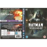 Bruce Greenwood and Jennifer Carpenter signed DVD sleeve for Batman Gotham by Gaslight. DVD
