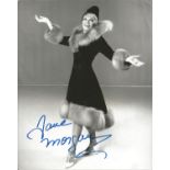 Jane Morgan signed 10x8 black and white photo. American singer. Morgan initially found success in