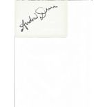 Andrew Dunn Roger Stiles Coronation Street 6x4 signature piece on white card Actor. Good