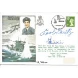 WW2 Boat signed Squadron Leader T. M Bulloch DSO, DFC flown cover signed by Admiral Karl Donitz,