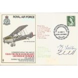 RAF 1971 Sealand Cover flown and double signed by RAF pilots Flt Lt Norton and Flt Lt Marshall. Good