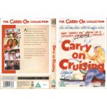 Carry On Cruising DVD video signed on the cover by Amanda Barrie and one other. DVD disc included.
