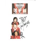 The Vagina Monologues promotional colour picture 12x10 signed by Vicky Entwistle, Clare Buckfield