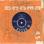 Heinz signed 45rpm Decca record sleeve signed by Chas Hodges, Dave Peacock and Heinz Burt. You